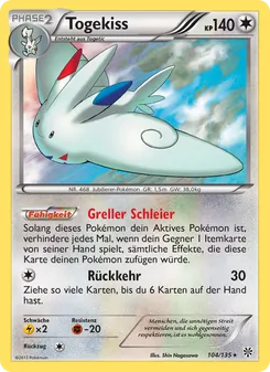 Togekiss, Karte 104 aus Plasma-Sturm