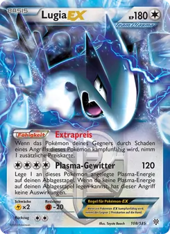 Lugia-EX, Karte 108 aus Plasma-Sturm