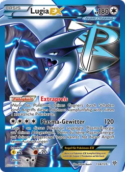 Lugia-EX, Karte 134 aus Plasma-Sturm