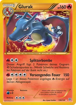 Glurak, Karte 136 aus Plasma-Sturm