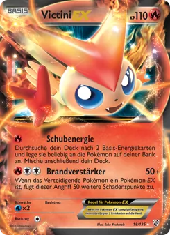 Victini-EX, Karte 18 aus Plasma-Sturm