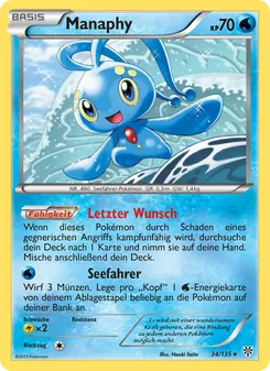 Manaphy, Karte 34 aus Plasma-Sturm