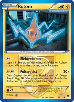Rotom, Karte 49 aus Plasma-Sturm