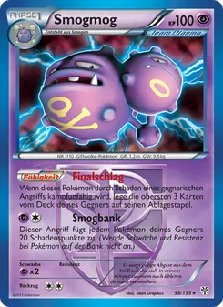 Smogmog, Karte 58 aus Plasma-Sturm