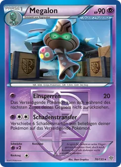 Megalon, Karte 70 aus Plasma-Sturm