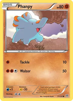 Phanpy, Karte 71 aus Plasma-Sturm