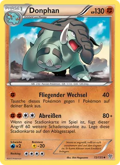 Donphan, Karte 72 aus Plasma-Sturm