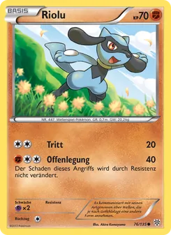 Riolu, Karte 76 aus Plasma-Sturm