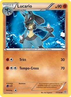 Lucario, Karte 77 aus Plasma-Sturm