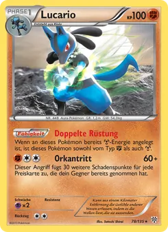 Lucario, Karte 78 aus Plasma-Sturm