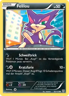 Felilou, Karte 82 aus Plasma-Sturm