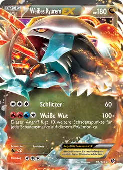 Weißes Kyurem-EX, Karte 96 aus Plasma-Sturm