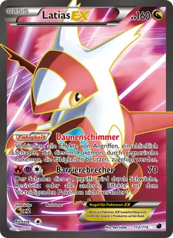 Latias-EX, Karte 112 aus Plasma-Frost