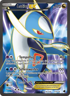 Latios-EX, Karte 113 aus Plasma-Frost