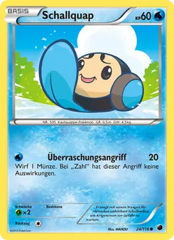 Schallquap, Karte 24 aus Plasma-Frost
