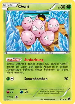 Owei, Karte 4 aus Plasma-Frost