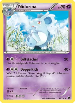 Nidorina, Karte 41 aus Plasma-Frost