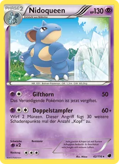Nidoqueen, Karte 42 aus Plasma-Frost