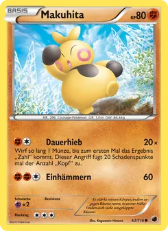 Makuhita, Karte 62 aus Plasma-Frost
