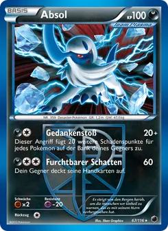 Absol, Karte 67 aus Plasma-Frost