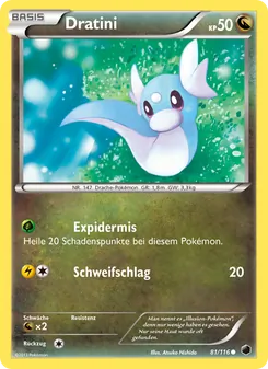 Dratini, Karte 81 aus Plasma-Frost