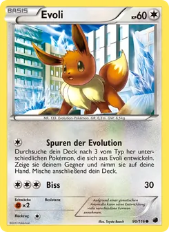 Evoli, Karte 90 aus Plasma-Frost