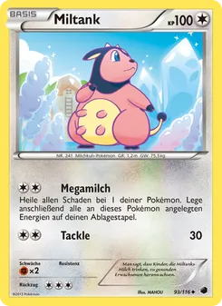 Miltank, Karte 93 aus Plasma-Frost