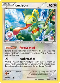 Kecleon, Karte 94 aus Plasma-Frost