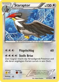 Staraptor, Karte 97 aus Plasma-Frost