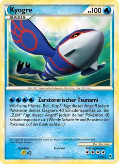 Kyogre, Karte 12 aus Ruf der Legenden