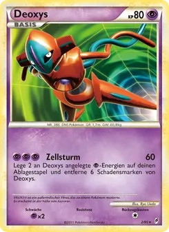 Deoxys, Karte 2 aus Ruf der Legenden