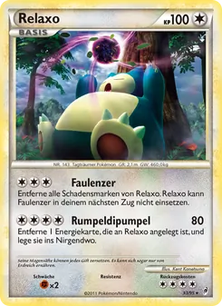 Relaxo, Karte 33 aus Ruf der Legenden