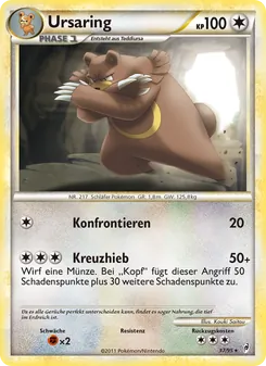 Ursaring, Karte 37 aus Ruf der Legenden