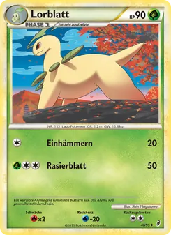 Lorblatt, Karte 40 aus Ruf der Legenden