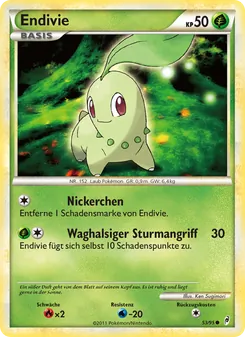 Endivie, Karte 53 aus Ruf der Legenden