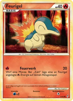 Feurigel, Karte 55 aus Ruf der Legenden