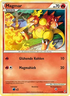 Magmar, Karte 62 aus Ruf der Legenden