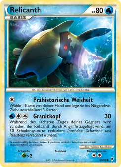 Relicanth, Karte 69 aus Ruf der Legenden