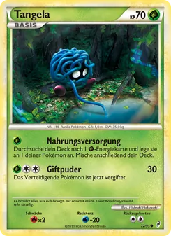 Tangela, Karte 72 aus Ruf der Legenden