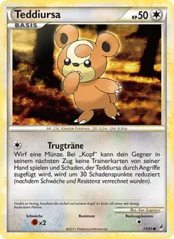 Teddiursa, Karte 73 aus Ruf der Legenden
