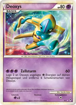 Deoxys, Karte SL1 aus Ruf der Legenden