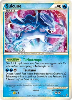 Suicune, Karte SL11 aus Ruf der Legenden