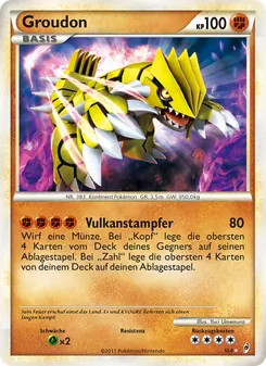 Groudon, Karte SL4 aus Ruf der Legenden