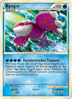 Kyogre, Karte SL6 aus Ruf der Legenden