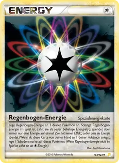 Regenbogen-Energie, Karte 104 aus HeartGold SoulSilver