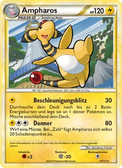 Ampharos, Karte 14 aus HeartGold SoulSilver