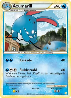 Azumarill, Karte 2 aus HeartGold SoulSilver