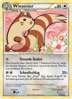 Wiesenior, Karte 21 aus HeartGold SoulSilver