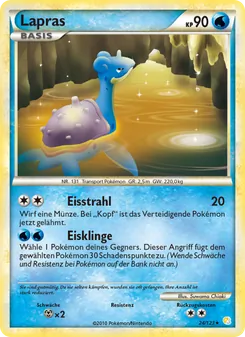 Lapras, Karte 24 aus HeartGold SoulSilver