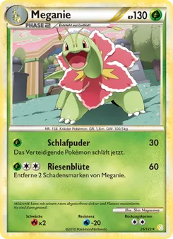 Meganie, Karte 26 aus HeartGold SoulSilver